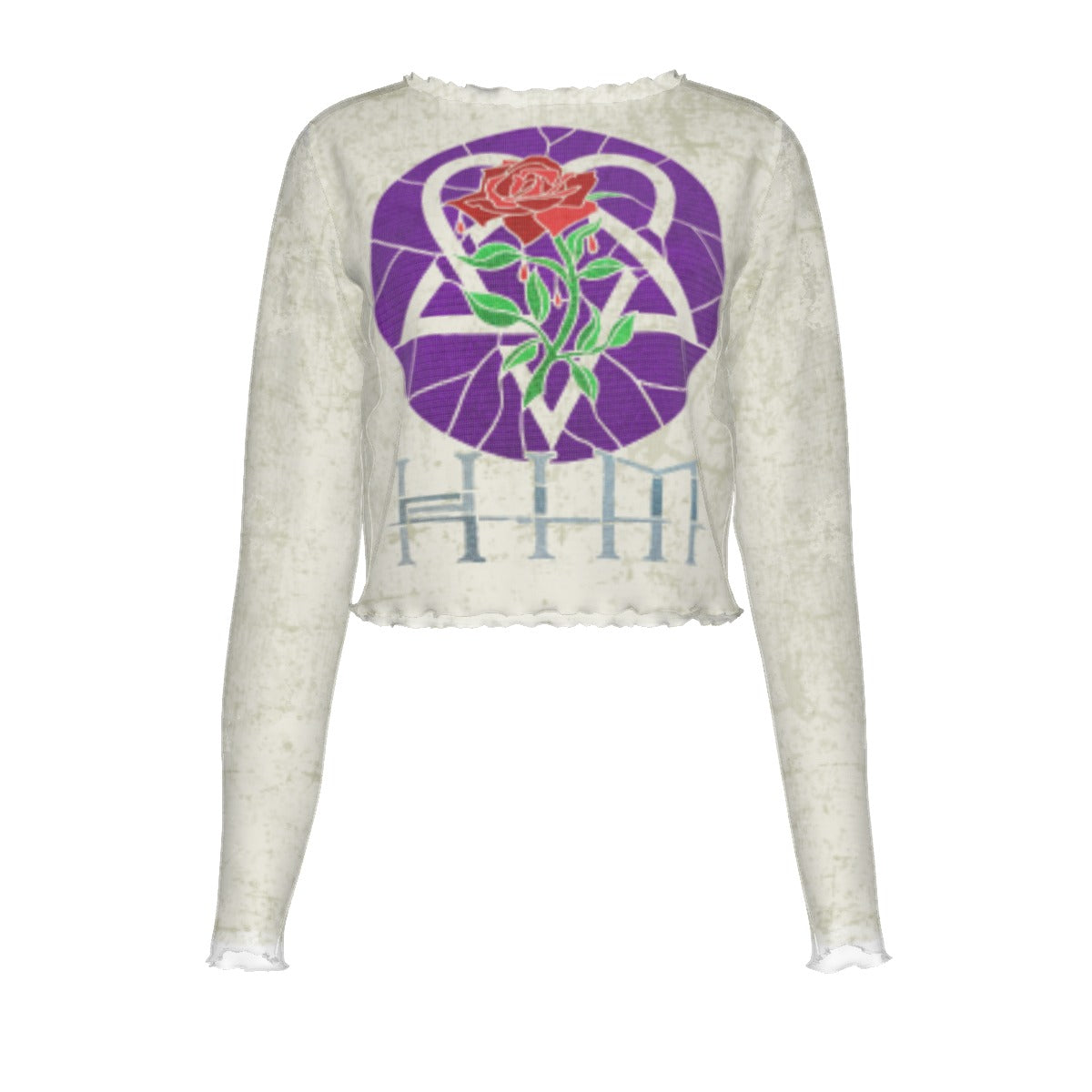 MERCHMOMENT Him Roses Women's Mesh Top [Apparel] - Rock Band Apparel