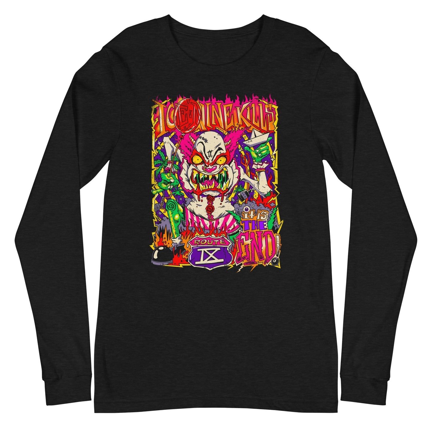 MerchMoment Ice Nine Kills - Clowns Kill Long Sleeve T-Shirt [Apparel] Black