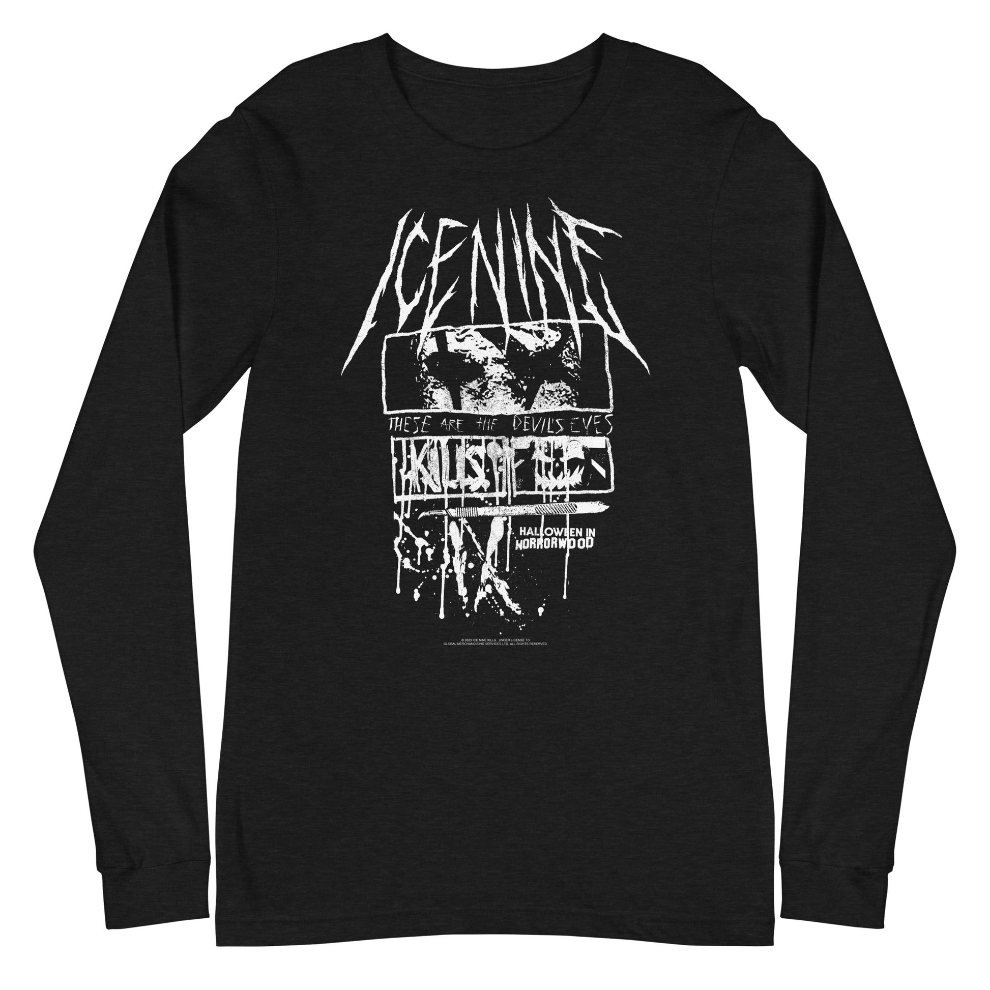 MERCHMOMENT Ice Nine Kills - Devil's Eyes Long Sleeve T-Shirt [Apparel] - Rock Band Apparel