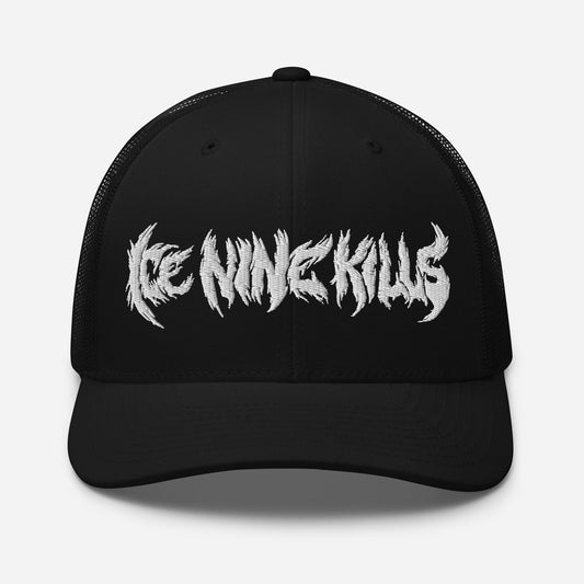 MERCHMOMENT Ice Nine Kills Drip Logo Embroidered Trucker Hat [Apparel] - Rock Band Apparel
