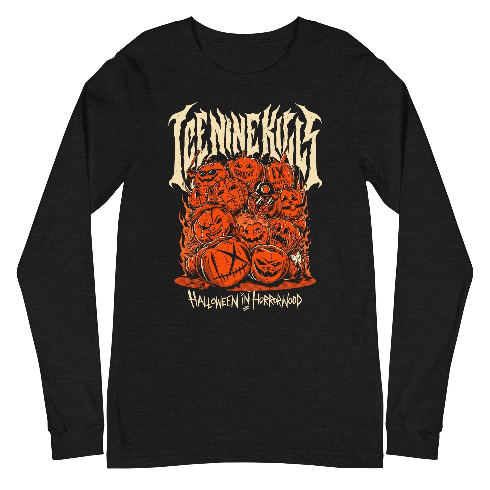 MERCHMOMENT Ice Nine Kills - Halloween Horrorwood Long Sleeve T-Shirt [Apparel] - Rock Band Apparel