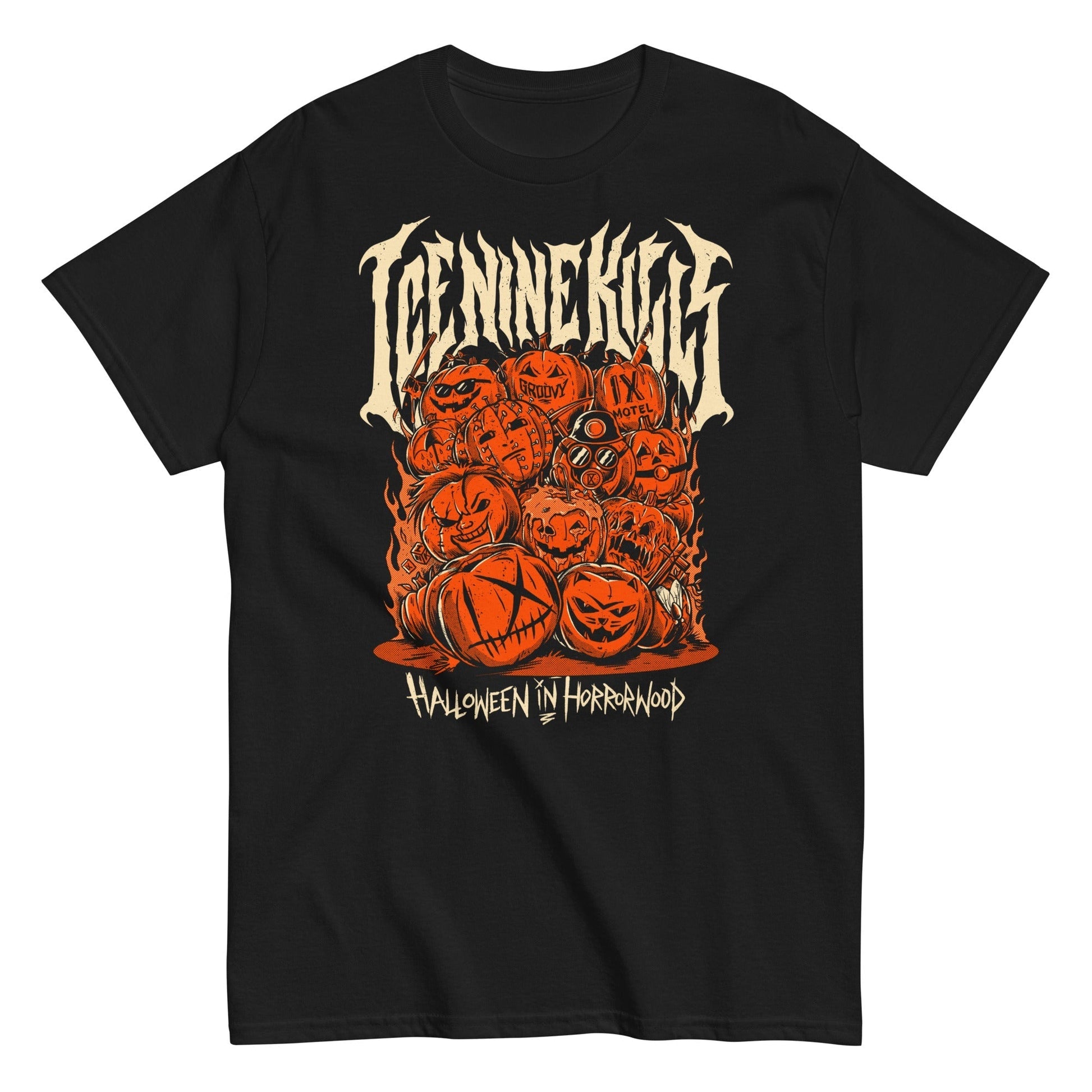 MERCHMOMENT Ice Nine Kills - Halloween Horrorwood T-Shirt [Apparel] - Rock Band Apparel