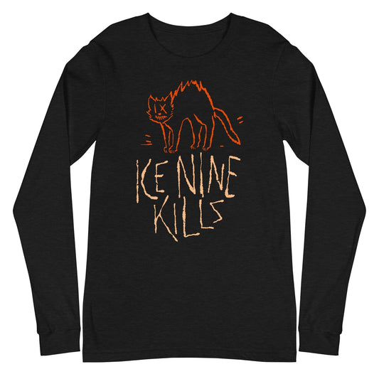 MERCHMOMENT Ice Nine Kills - Scratchy Cat Long Sleeve T-Shirt [Apparel] - Rock Band Apparel