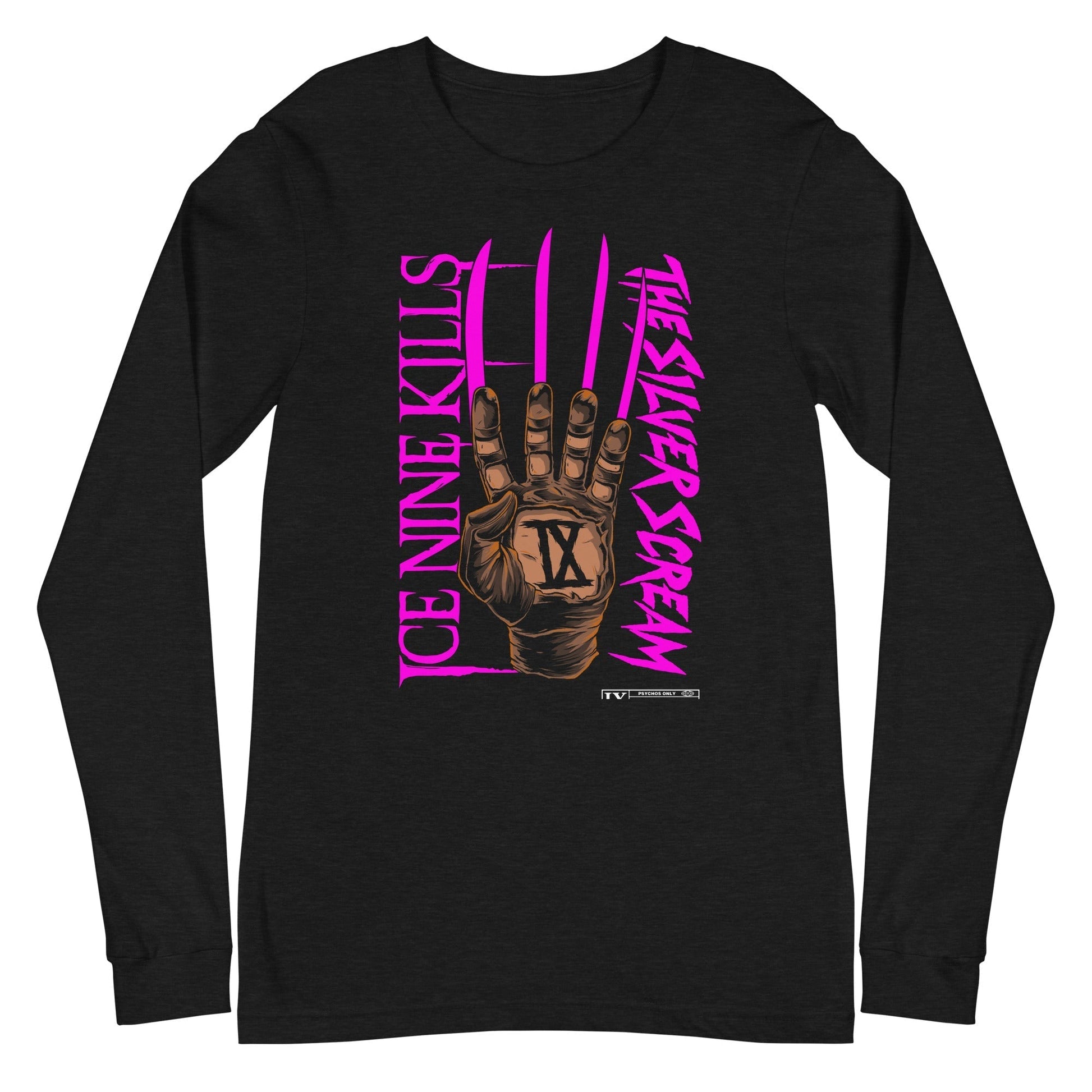 MerchMoment Ice Nine Kills - Silver Scream Long Sleeve T-Shirt [Apparel] Black