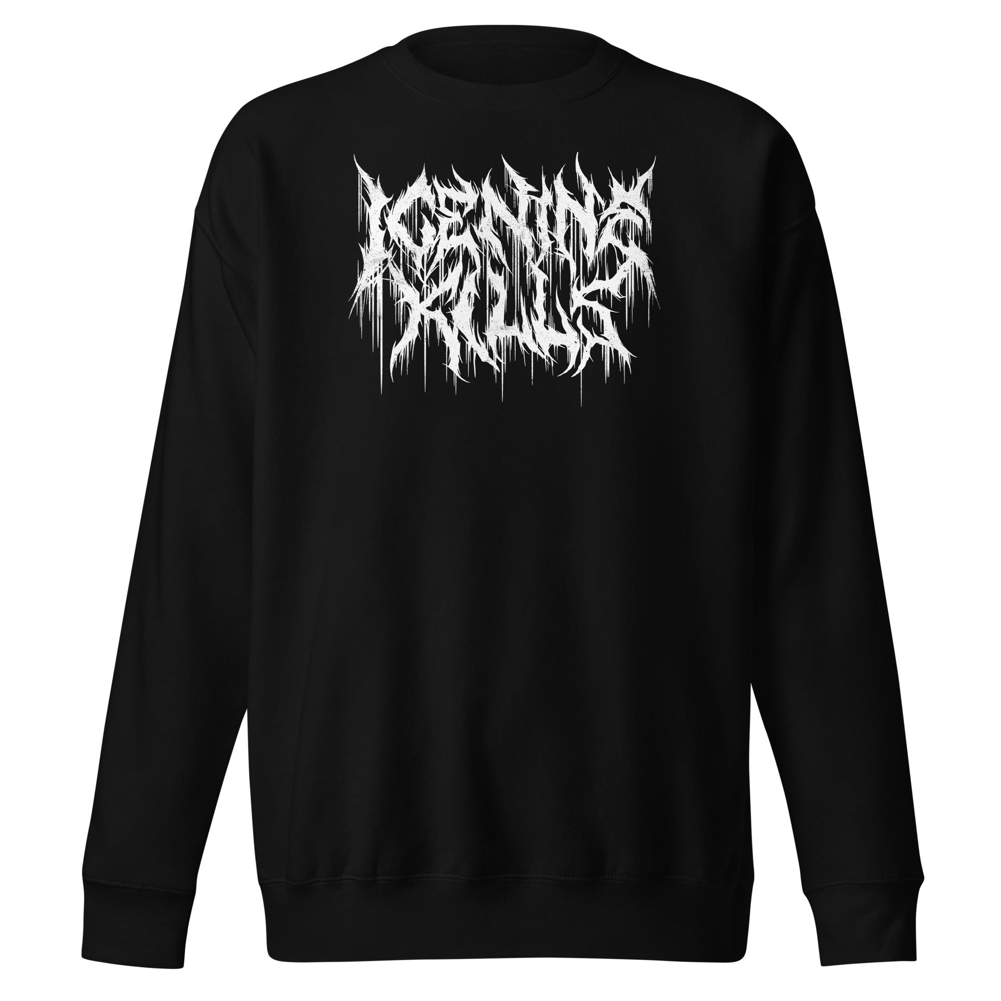 MERCHMOMENT Ice Nine Kills - White Drip Logo Sweatshirt [Apparel] - Rock Band Apparel