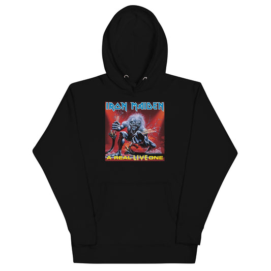 MerchMoment Iron Maiden - A Real Live One Hoodie [Apparel] Black