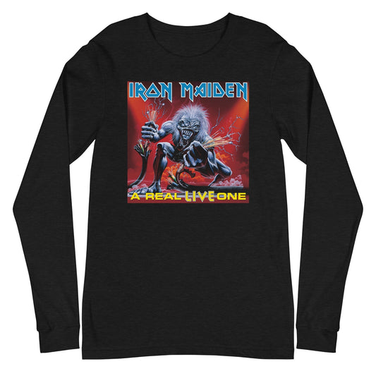 MerchMoment Iron Maiden - A Real Live One Long Sleeve T-Shirt [Apparel] Black