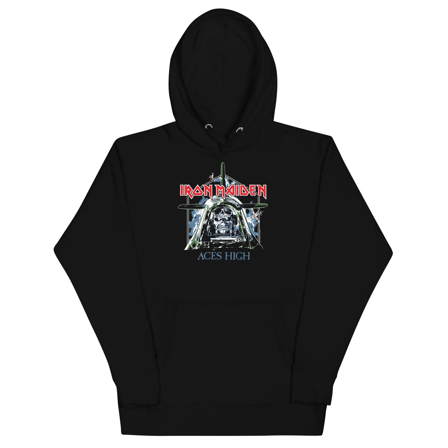 MerchMoment Iron Maiden - Aces High Hoodie [Apparel] Black