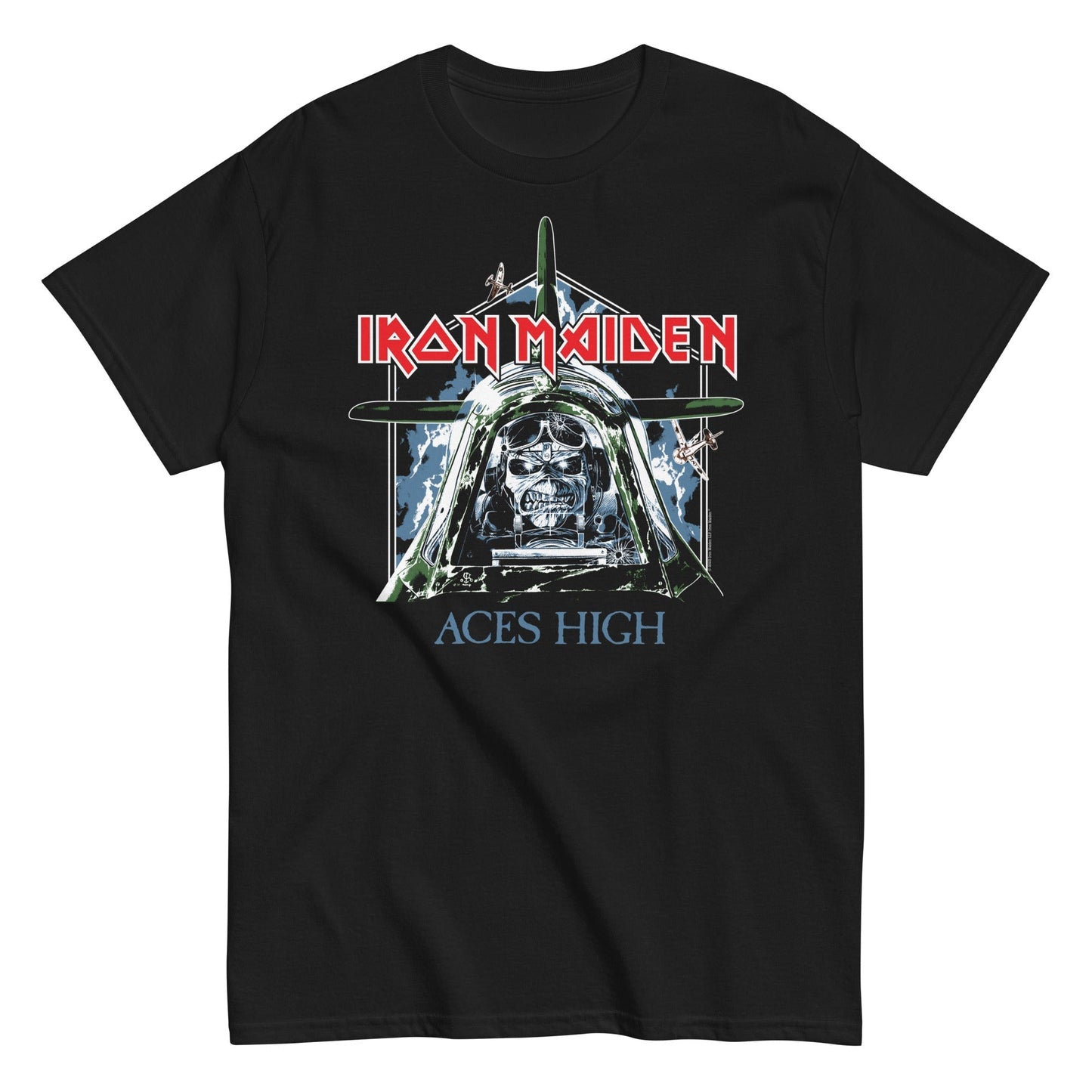 MerchMoment Iron Maiden - Aces High T-Shirt [Apparel] Black