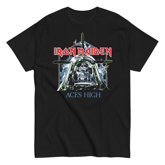 MerchMoment Iron Maiden - Aces High T-Shirt [Apparel] Black