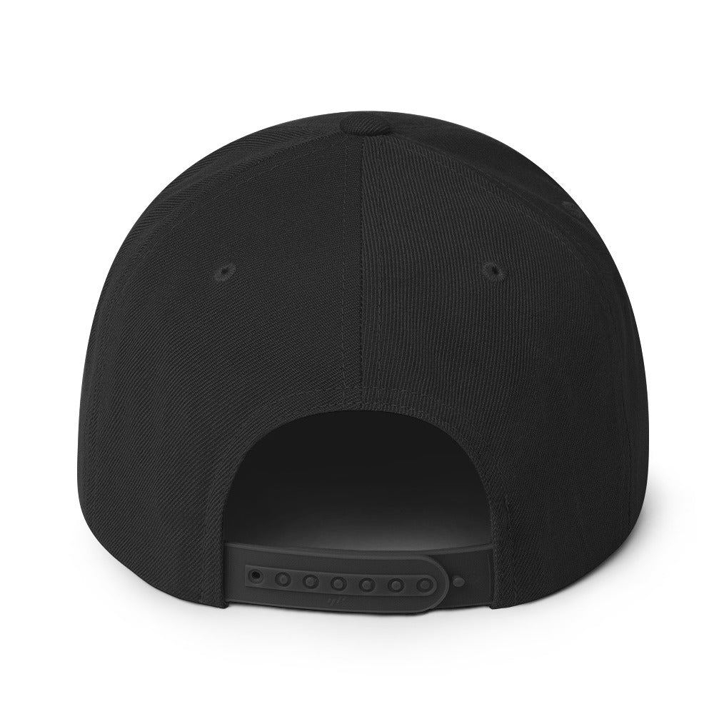 MerchMoment Iron Maiden Classic Logo Black Embroidered Snap Back Hat [Apparel]