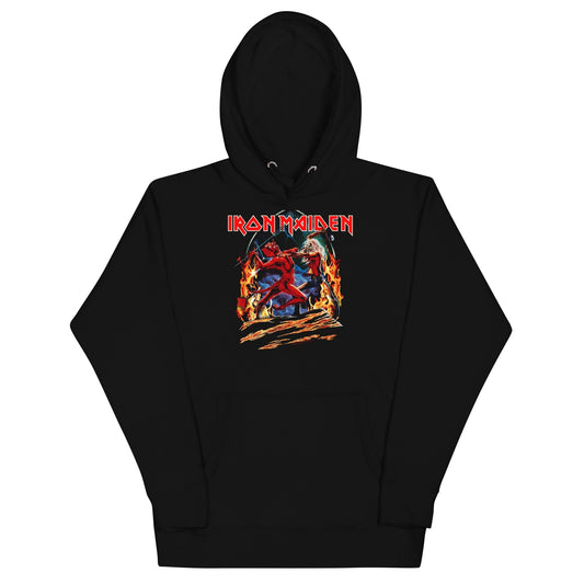MERCHMOMENT Iron Maiden - Devil Battle Hoodie [Apparel] - Rock Band Apparel