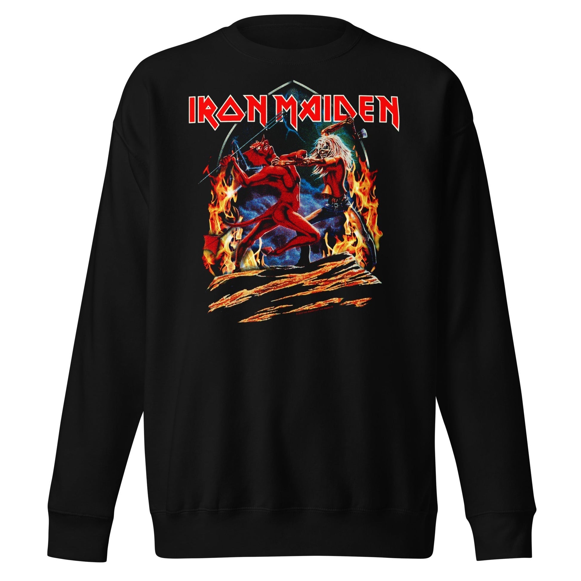 MerchMoment Iron Maiden - Devil Battle Sweatshirt [Apparel] Black