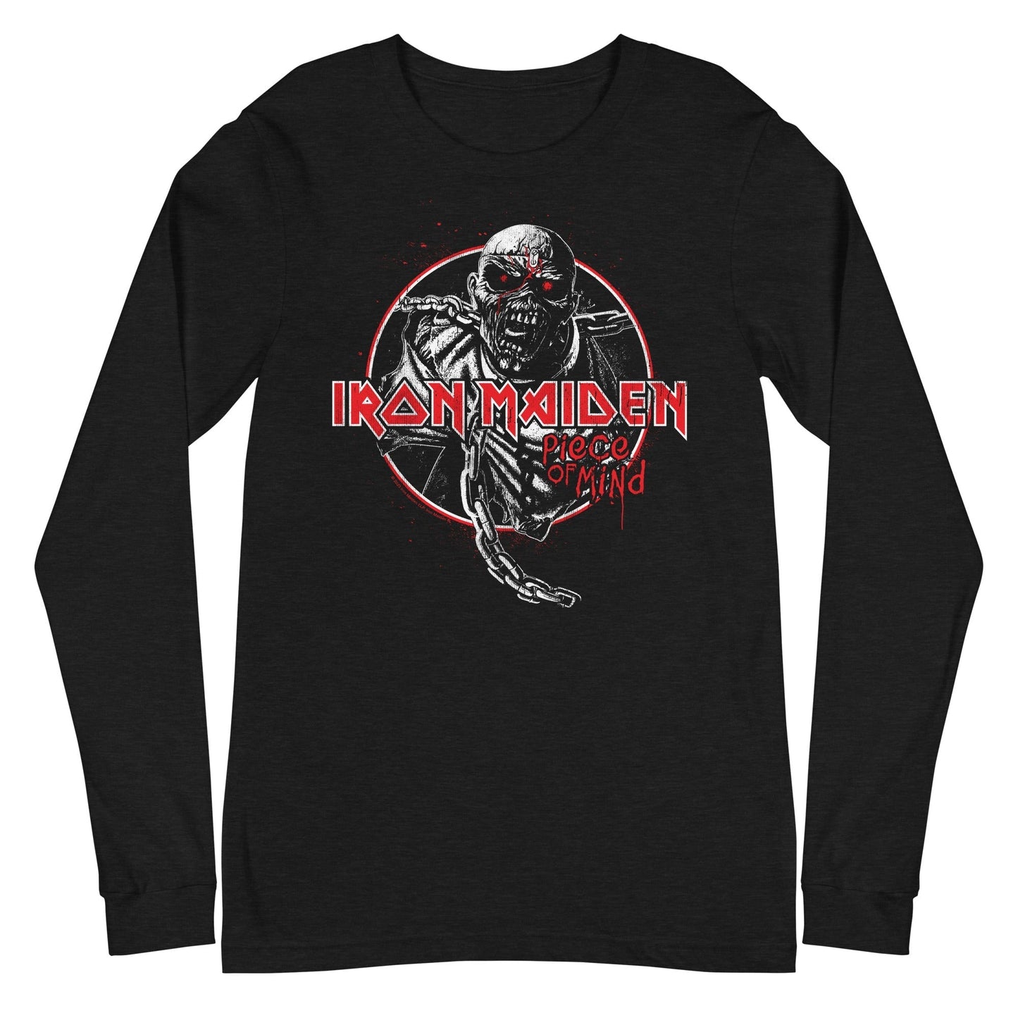 MERCHMOMENT Iron Maiden - Eddie Peace Long Sleeve T-Shirt [Apparel] - Rock Band Apparel