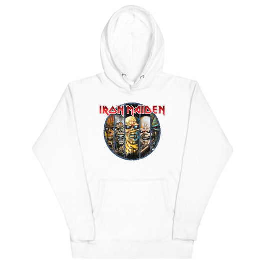 MerchMoment Iron Maiden - Eddies Hoodie [Apparel] White