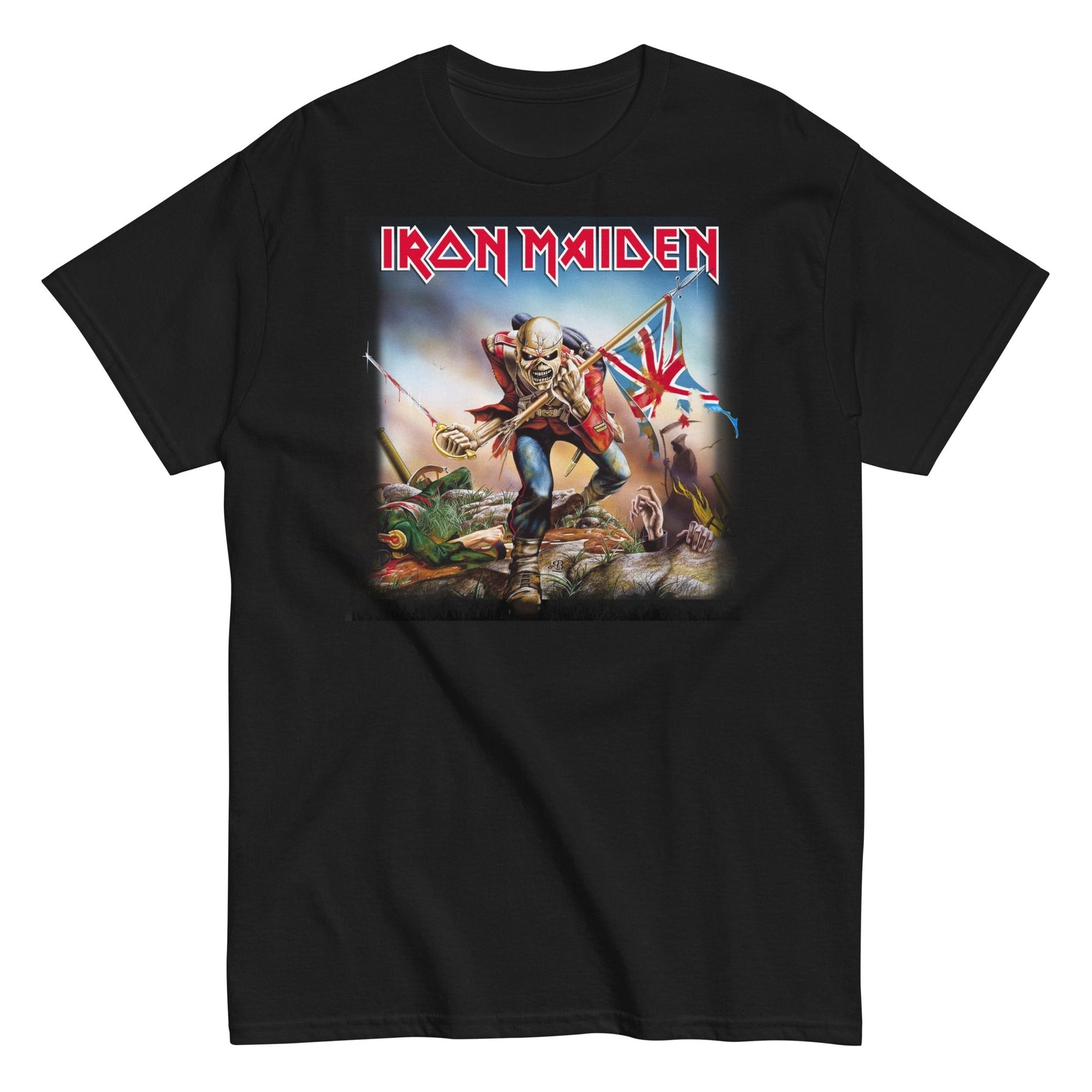 MerchMoment Iron Maiden - Flag T-Shirt [Apparel] Black