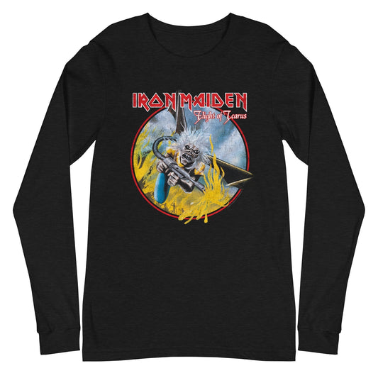 MerchMoment Iron Maiden - Flight of Icarus Long Sleeve T-Shirt [Apparel] Black