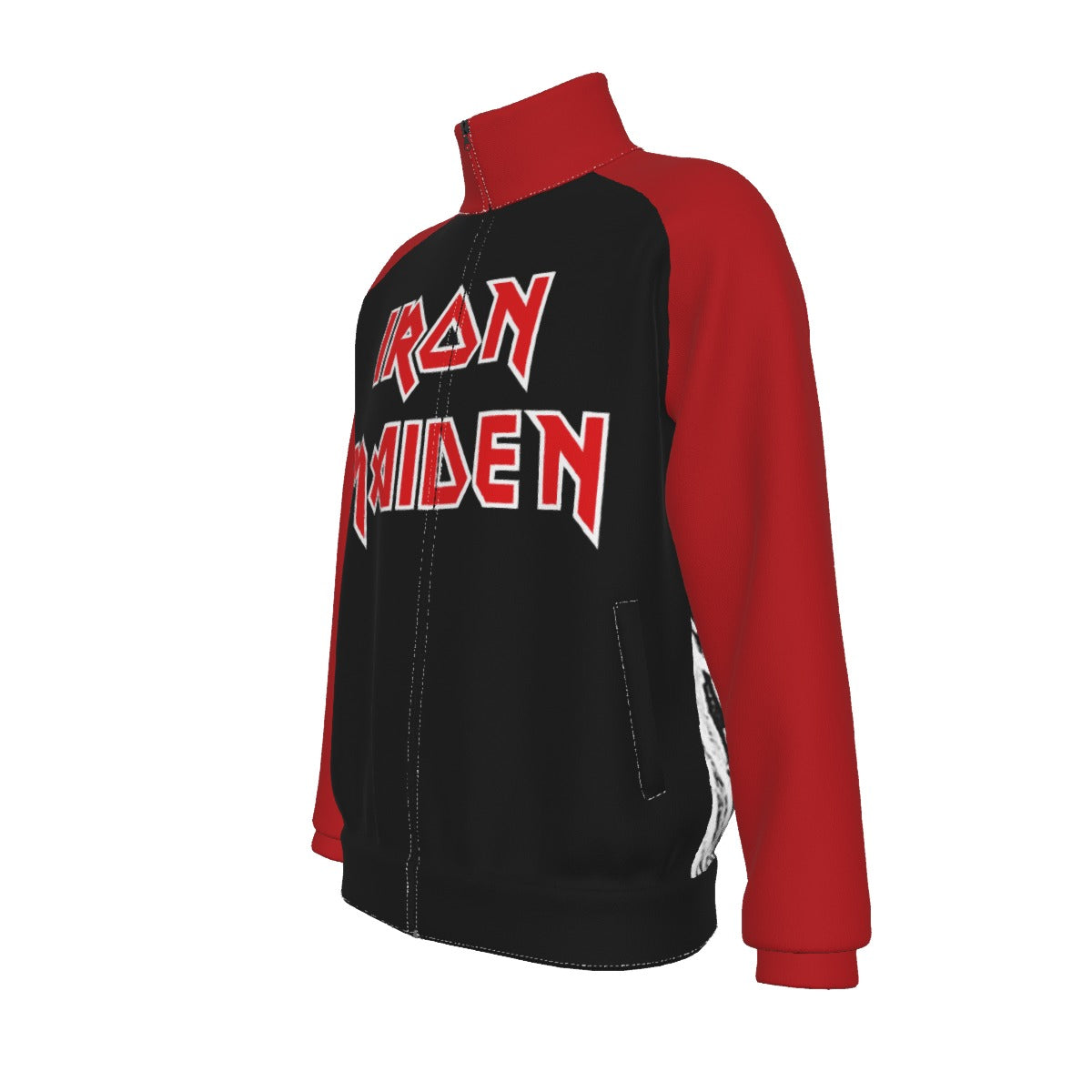 MERCHMOMENT Iron Maiden Giant Eddie Track Jacket [Jacket] - Rock Band Apparel
