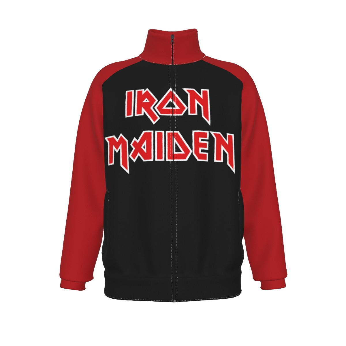 MERCHMOMENT Iron Maiden Giant Eddie Track Jacket [Jacket] - Rock Band Apparel