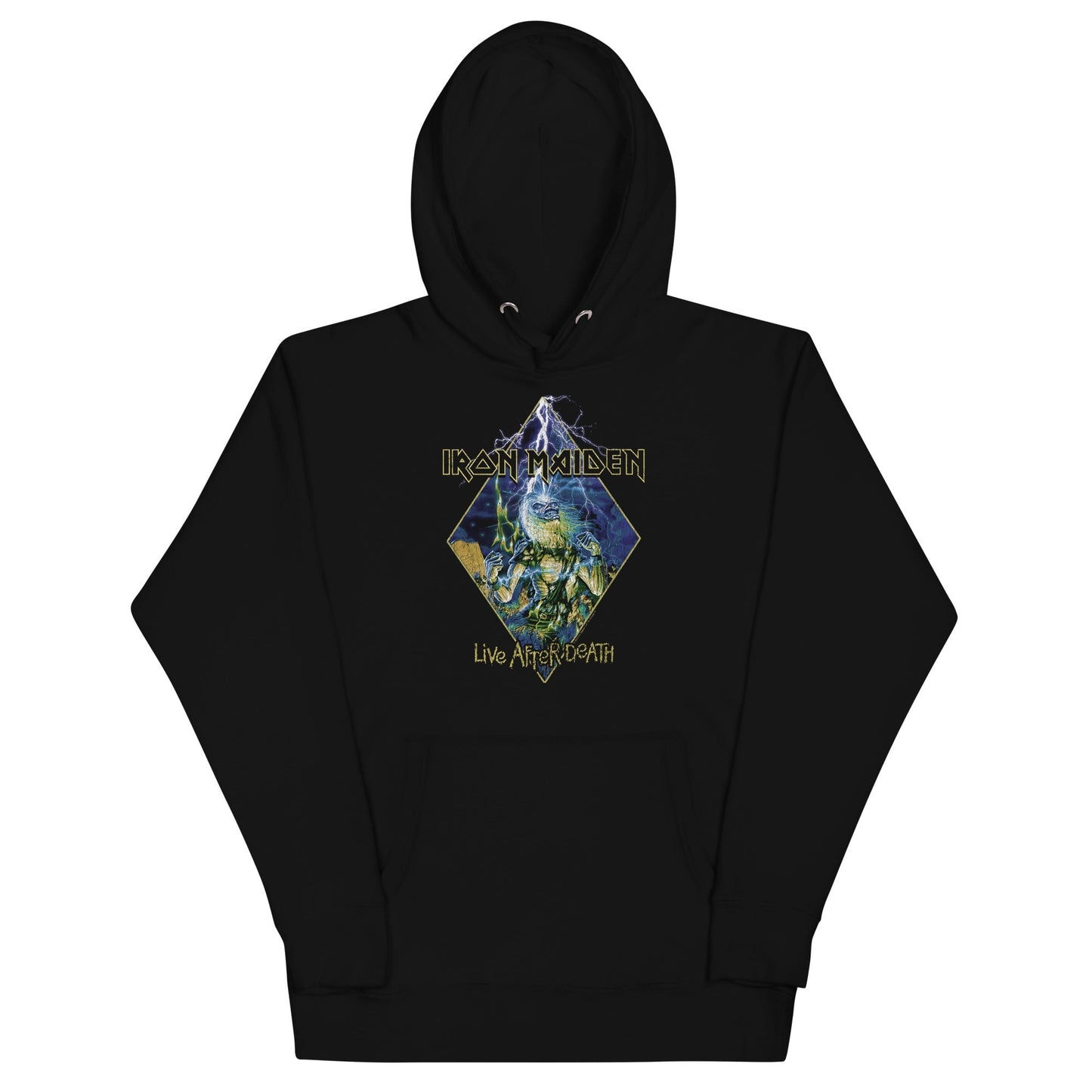 MERCHMOMENT Iron Maiden - Lightning Hoodie [Apparel] - Rock Band Apparel