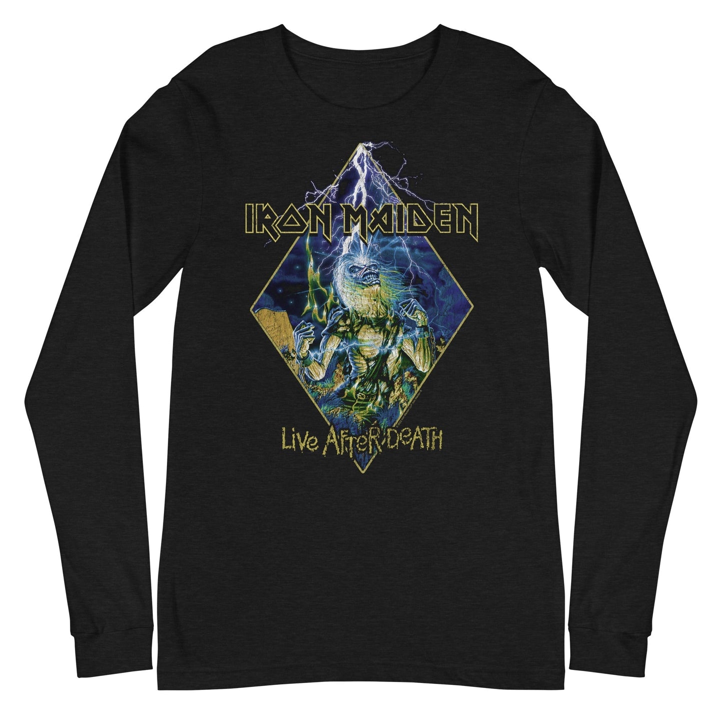 MERCHMOMENT Iron Maiden - Lightning Long Sleeve T-Shirt [Apparel] - Rock Band Apparel