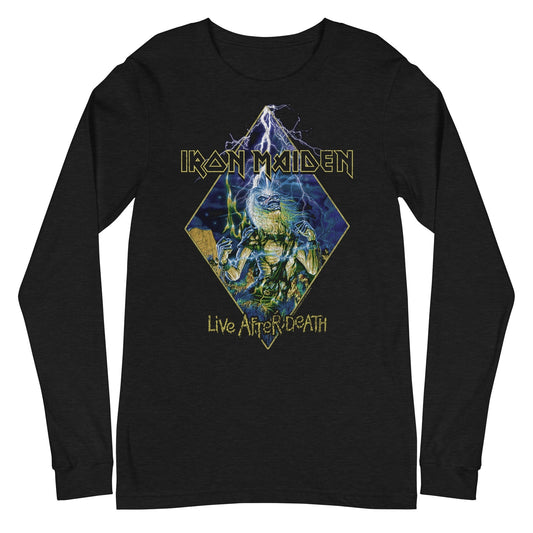 MERCHMOMENT Iron Maiden - Lightning Long Sleeve T-Shirt [Apparel] - Rock Band Apparel