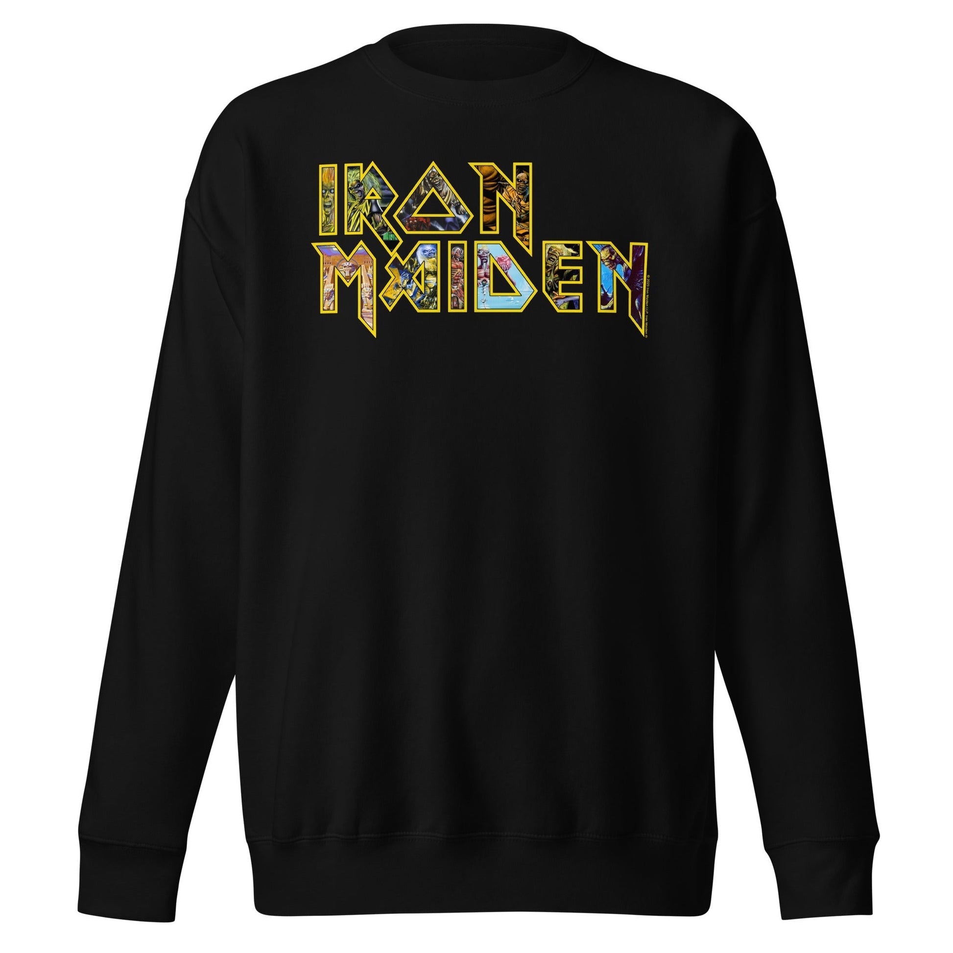 MerchMoment Iron Maiden - Logo Eddie Sweatshirt [Apparel] Black