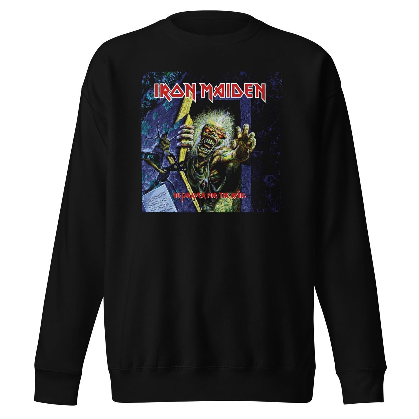 MERCHMOMENT Iron Maiden - No Prayer for the Dying Sweatshirt [Apparel] - Rock Band Apparel
