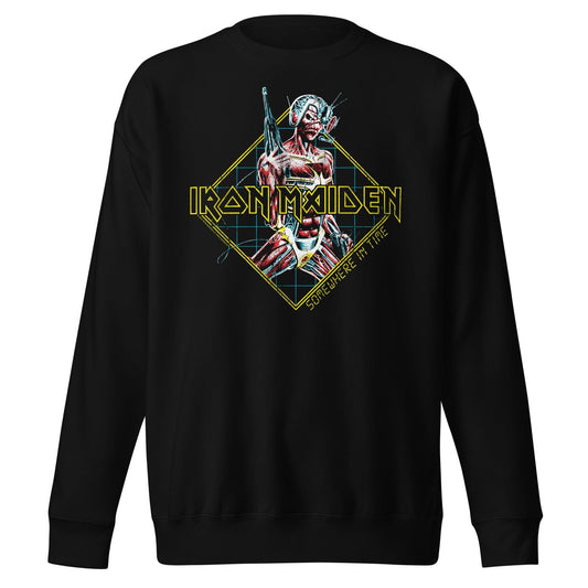 MerchMoment Iron Maiden - Rhombus Sweatshirt [Apparel] Black