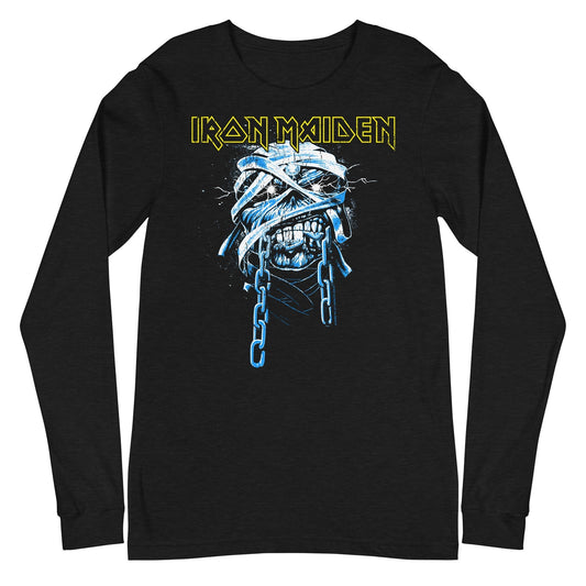 MERCHMOMENT Iron Maiden - Skull Chain Long Sleeve T-Shirt [Apparel] - Rock Band Apparel