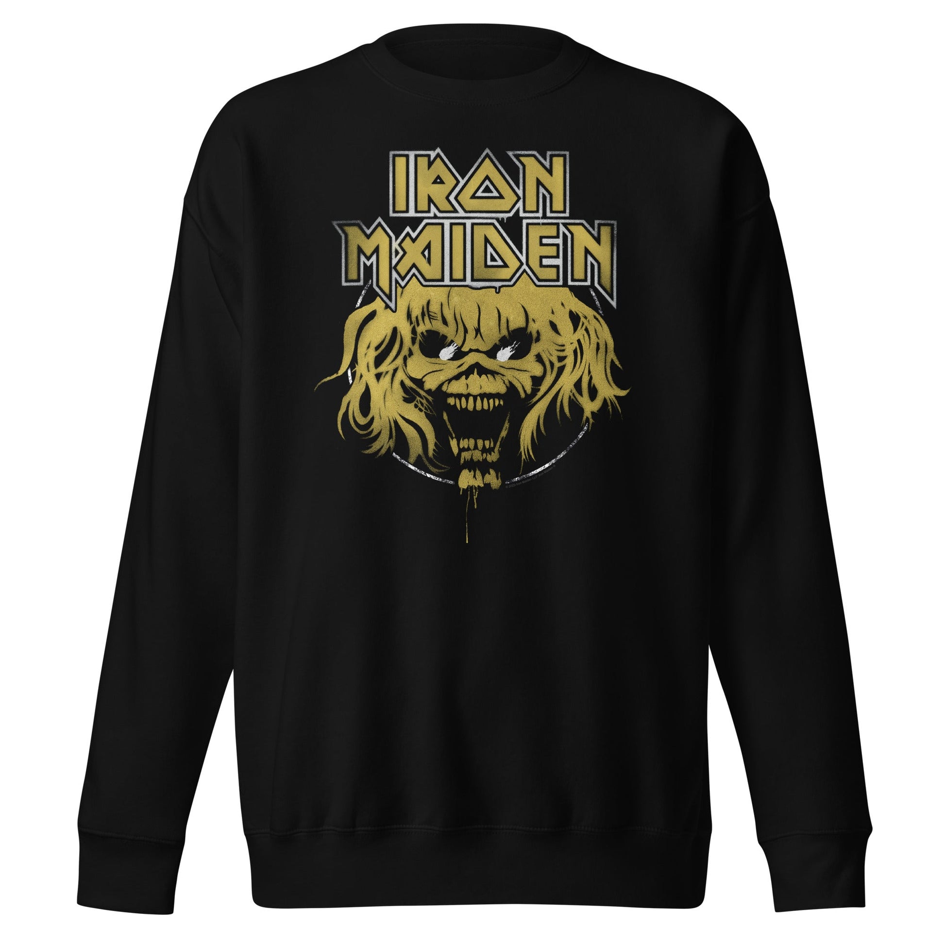 MerchMoment Iron Maiden - Stacked Logo Sweatshirt [Apparel] Black