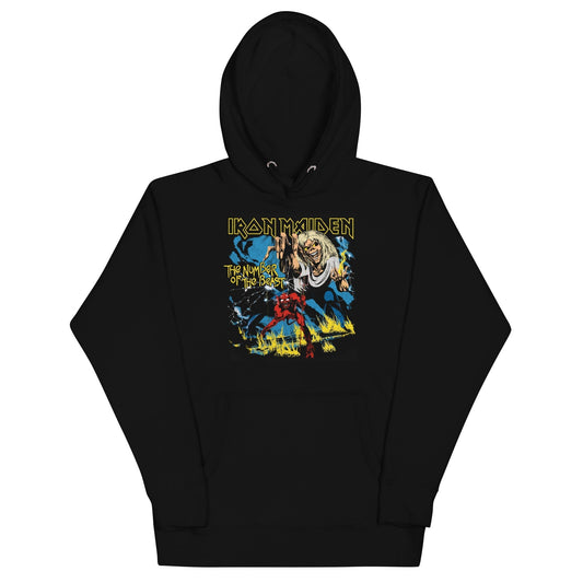 MERCHMOMENT Iron Maiden - The Number of the Beast Hoodie [Apparel] - Rock Band Apparel
