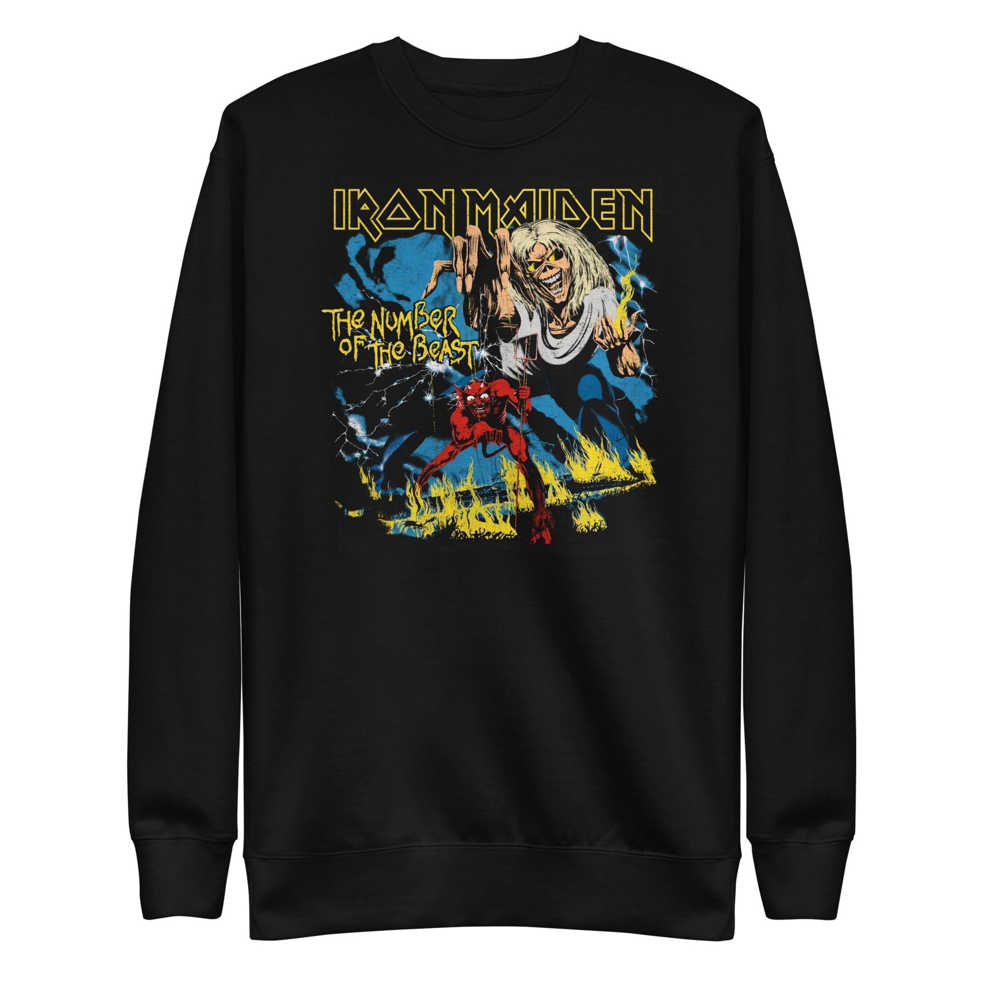 MerchMoment Iron Maiden - The Number of the Beast Sweatshirt [Apparel] Black