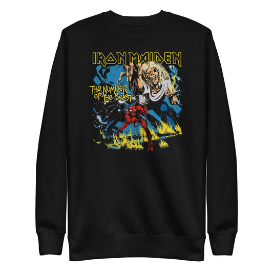 MerchMoment Iron Maiden - The Number of the Beast Sweatshirt [Apparel] Black