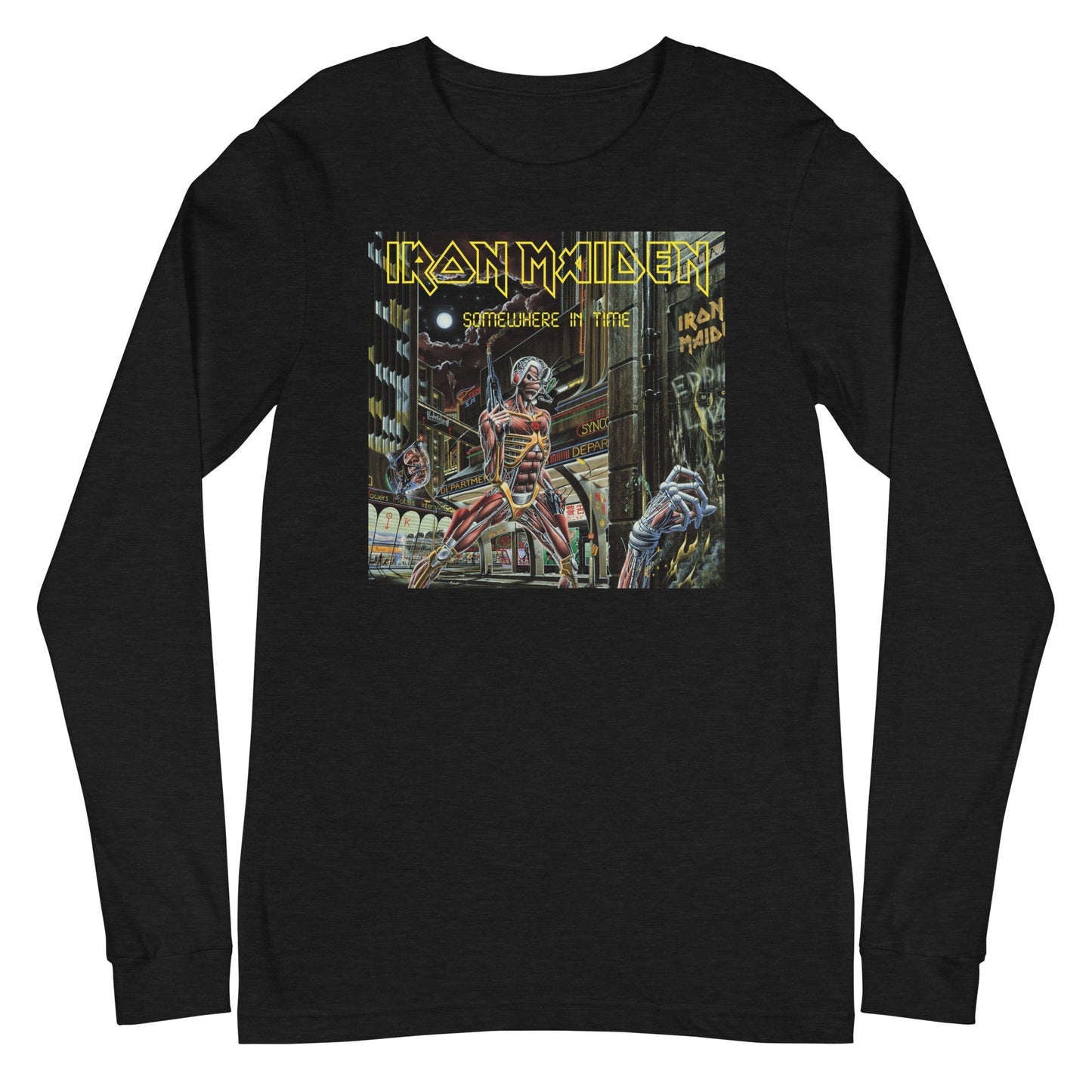 MERCHMOMENT Iron Maiden - Times City Long Sleeve T-Shirt [Apparel] - Rock Band Apparel