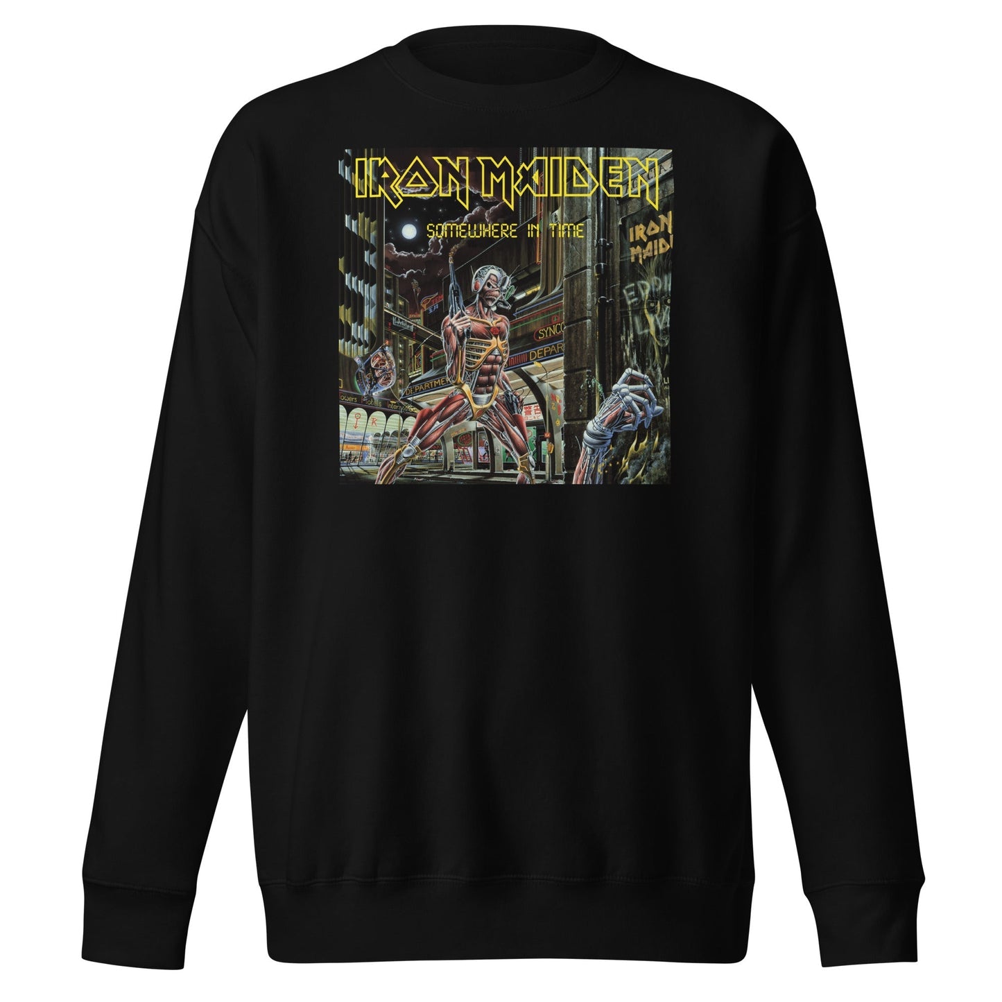 MERCHMOMENT Iron Maiden - Times City Sweatshirt [Apparel] - Rock Band Apparel