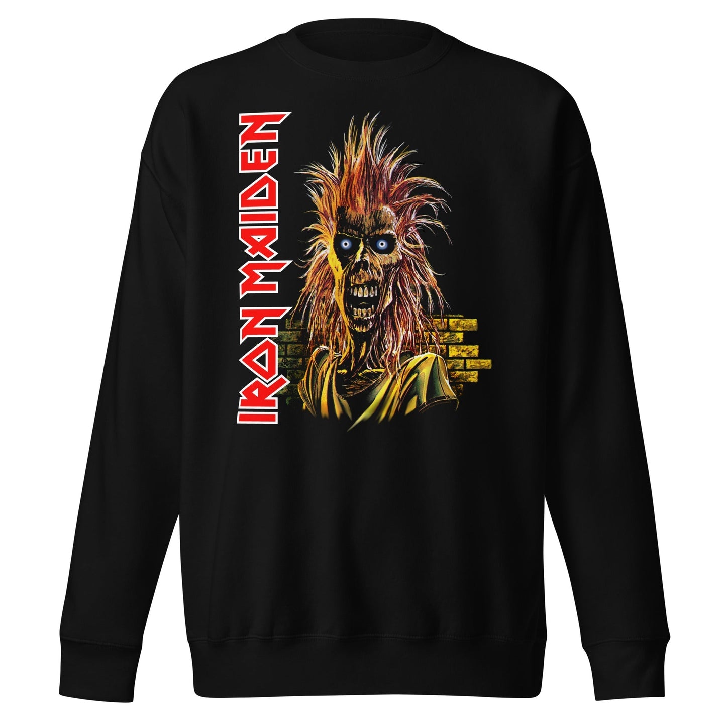 MerchMoment Iron Maiden - Vertical Eddie Sweatshirt [Apparel] Black