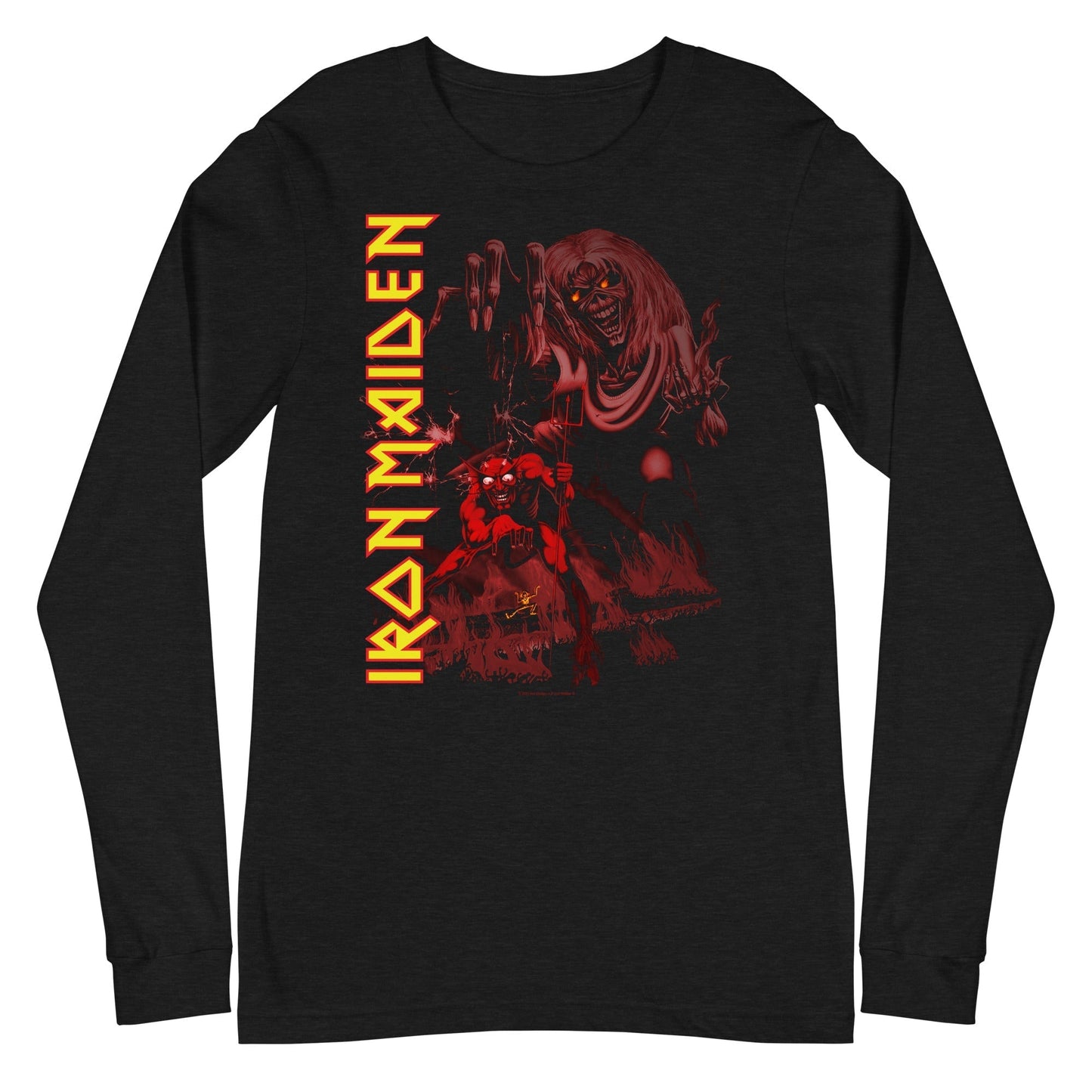 MerchMoment Iron Maiden - Vertical Hell Long Sleeve T-Shirt [Apparel] Black