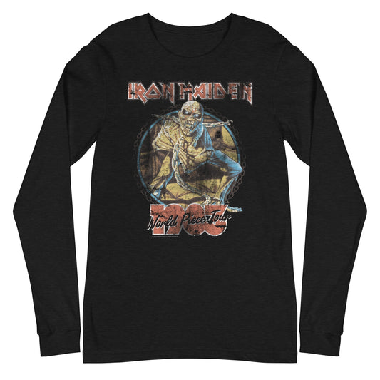 MerchMoment Iron Maiden - World Peace Tour Long Sleeve T-Shirt [Apparel] Black