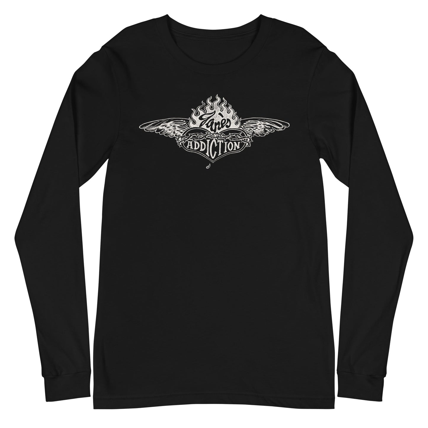 MERCHMOMENT Jane's Addiction - Badge Logo Long Sleeve T-Shirt [Apparel] - Rock Band Apparel