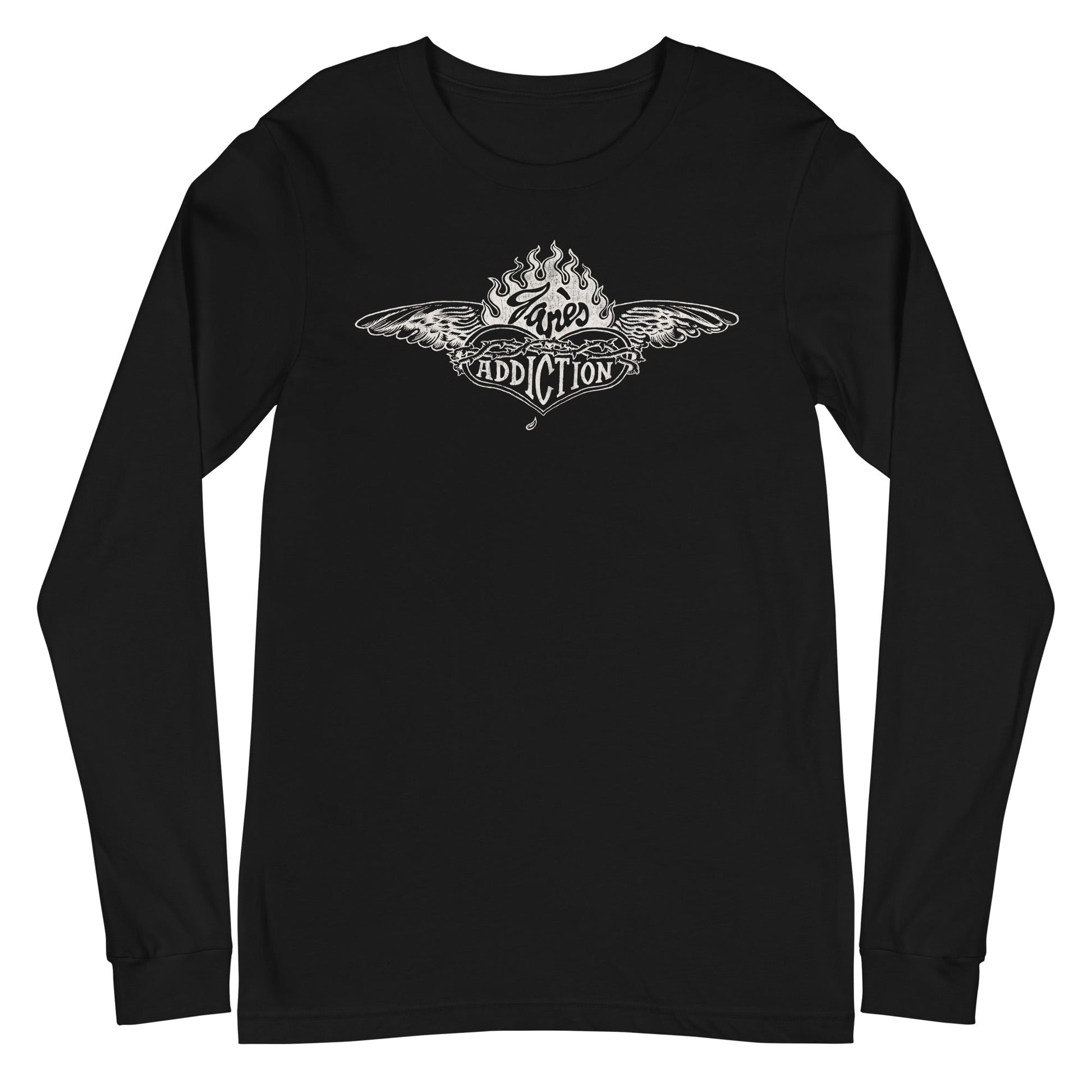 MERCHMOMENT Jane's Addiction - Badge Logo Long Sleeve T-Shirt [Apparel] - Rock Band Apparel