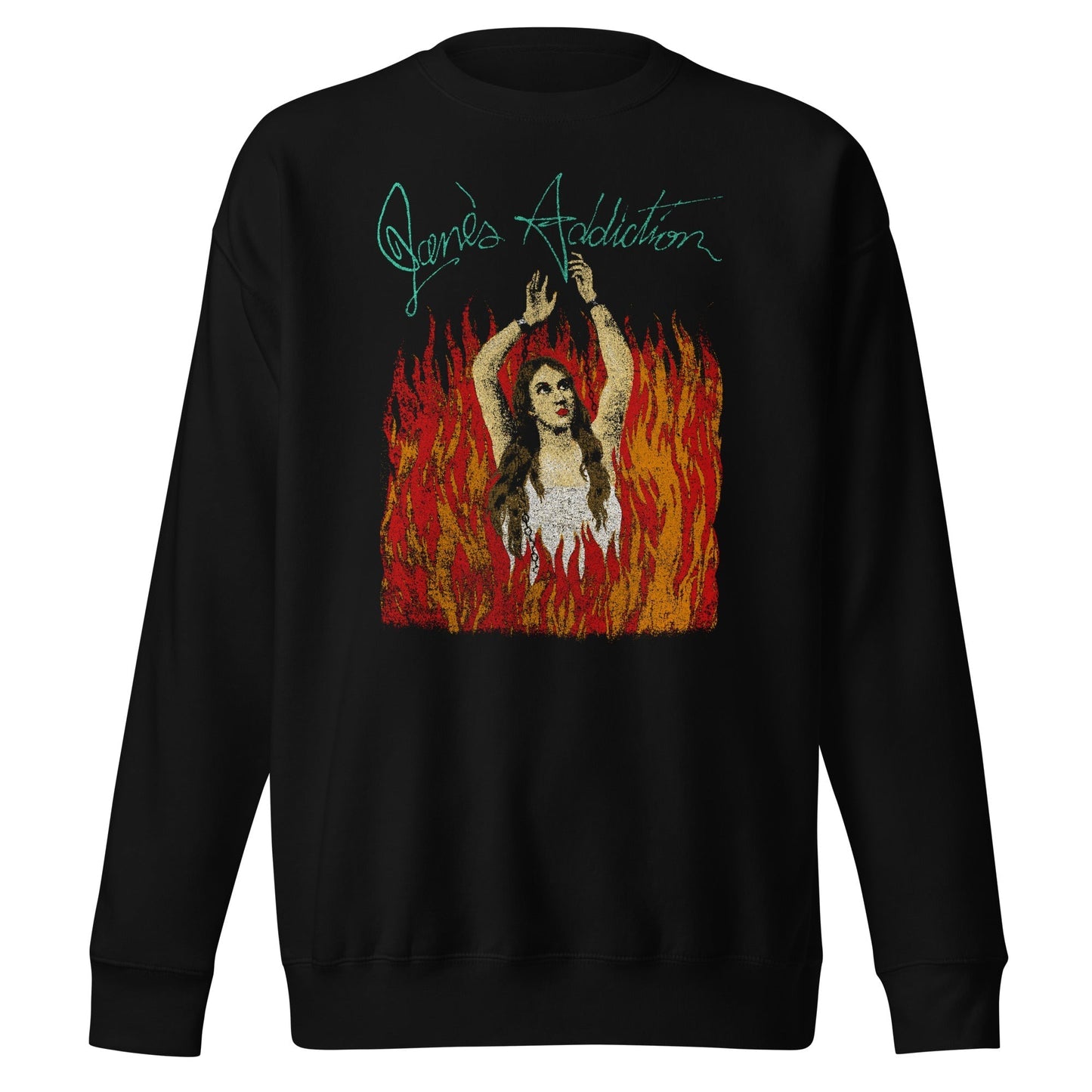MERCHMOMENT Jane's Addiction - Flames Sweatshirt [Apparel] - Rock Band Apparel