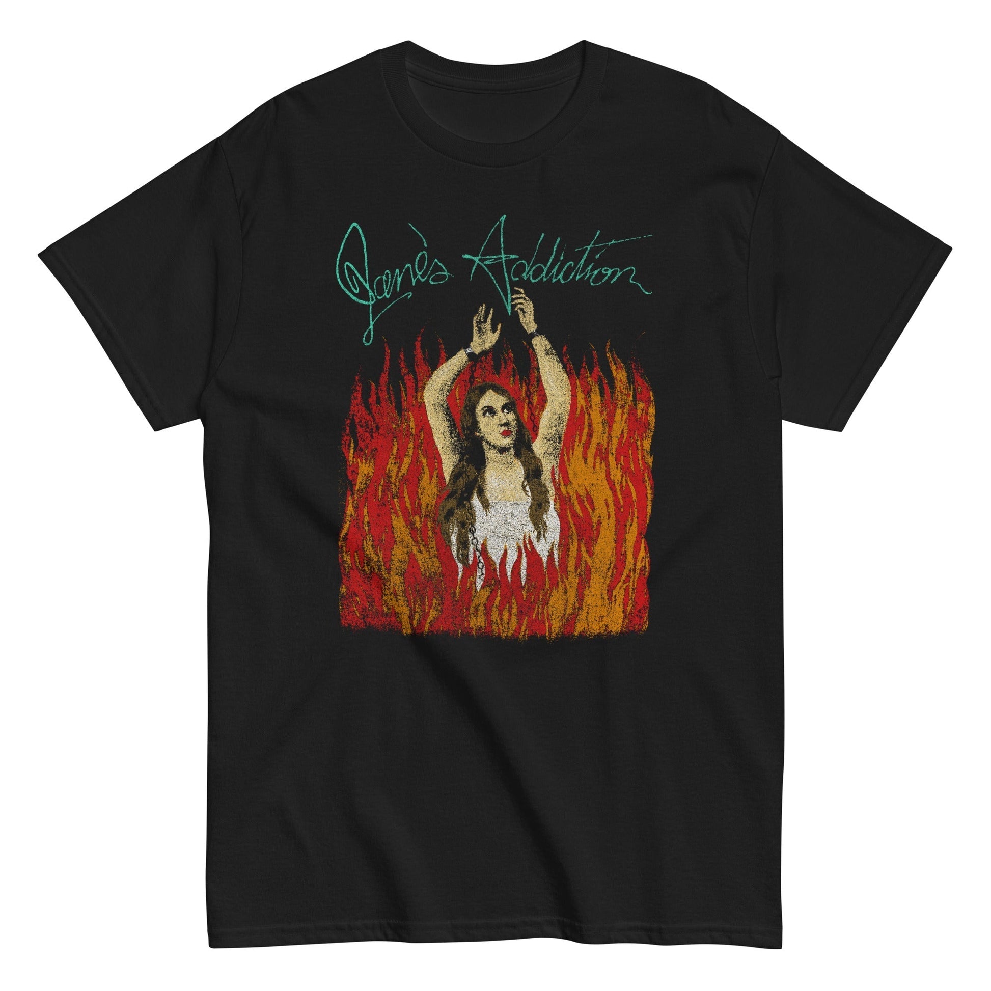 MerchMoment Jane's Addiction - Flames T-Shirt [Apparel] Black
