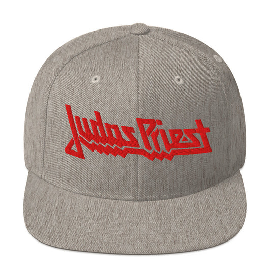 MERCHMOMENT Judas Priest Electric Logo Gray Snapback Hat [Hat] - Rock Band Apparel