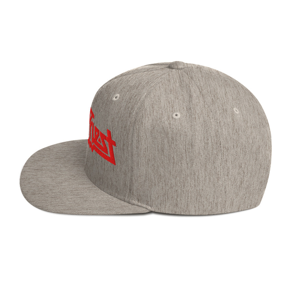 MERCHMOMENT Judas Priest Electric Logo Gray Snapback Hat [Hat] - Rock Band Apparel