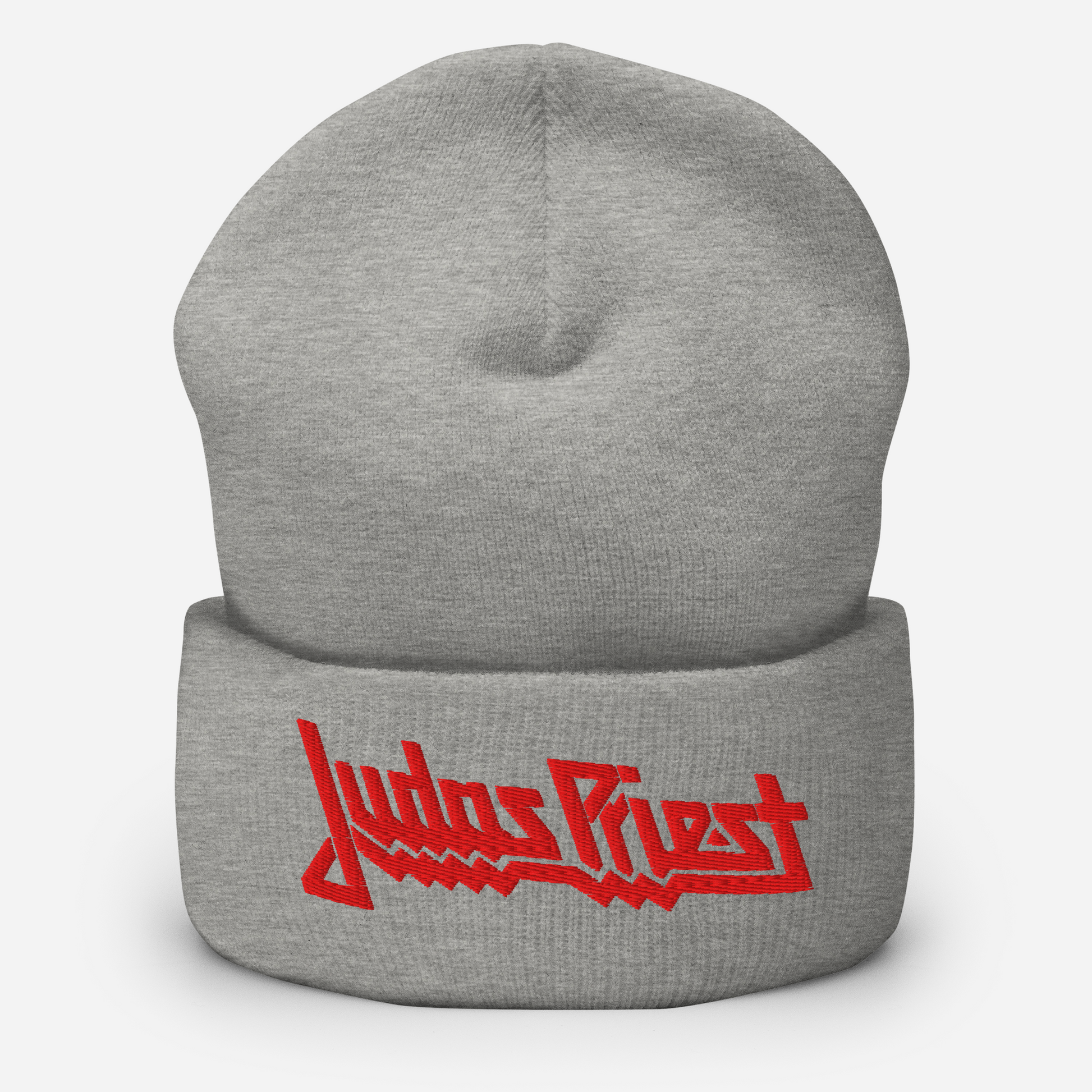 MERCHMOMENT Judas Priest Embroidered Logo Beanie [Hat] - Rock Band Apparel