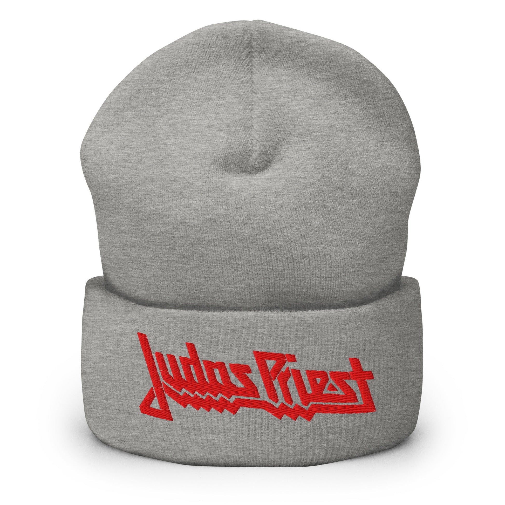 MERCHMOMENT Judas Priest Embroidered Logo Beanie [Hat] - Rock Band Apparel