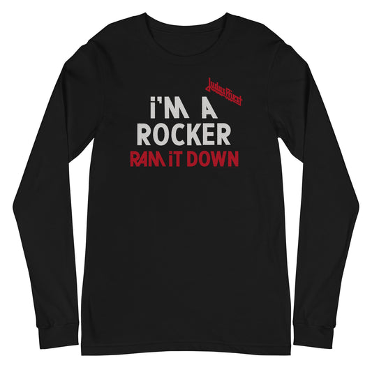 MERCHMOMENT Judas Priest - I'm a Rocker Long Sleeve T-Shirt [Apparel] - Rock Band Apparel
