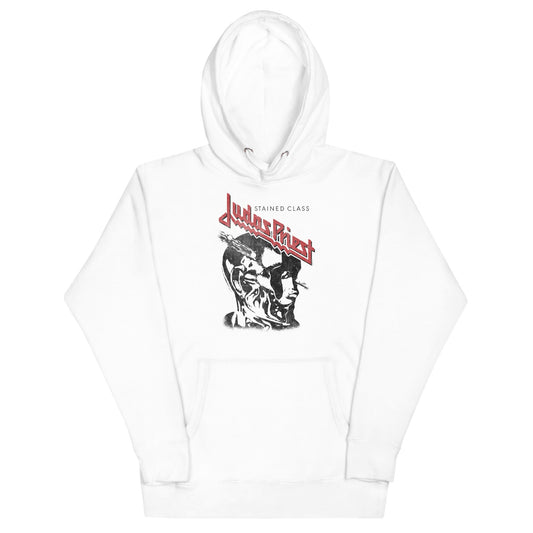 MerchMoment Judas Priest - Look Left Hoodie [Apparel] White