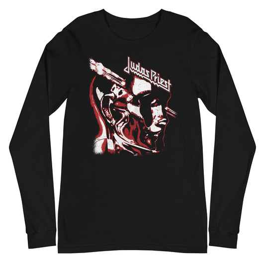 MERCHMOMENT Judas Priest - Look Right Long Sleeve T-Shirt [Apparel] - Rock Band Apparel
